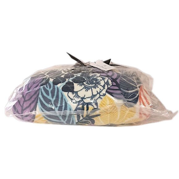 Vera Bradley Fleece Throw Blanket Palm Floral 80x50 NEW Mod Flowers Tropical - Picture 9 of 12